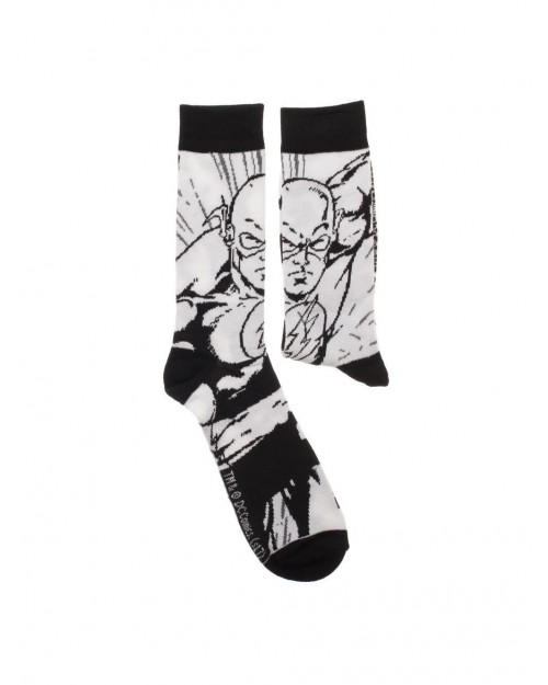 DC COMICS - THE FLASH 'COLOUR YOURSELF' PAIR OF SOCKS WITH PENS