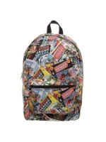 DC COMICS - JUSTICE LEAGUE TILED COMIC BOOK PRINT BACKPACK