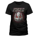 OFFICIAL MARVEL COMICS - ANT-MAN AND THE WASP - ANT-MAN MASK BLACK T-SHIRT