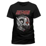 OFFICIAL MARVEL COMICS - ANT-MAN AND THE WASP - ANT-MAN SIDE VIEW MASK BLACK T-SHIRT