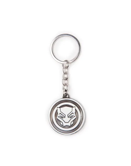 MARVEL COMICS - BLACK PANTHER SYMBOL ROUND METAL KEYRING