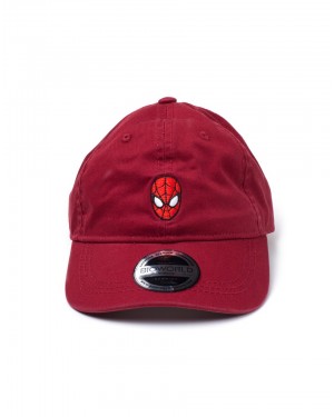 MARVEL COMICS - THE AMAZING SPIDER-MAN MASK RED STRAPBACK DAD HAT