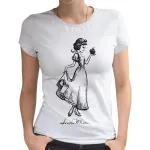 DISNEY - SNOW WHITE SKETCH DRAWING WHITE WOMANS T-SHIRT