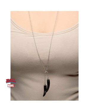MARVEL COMICS: BLACK PANTHER PANTHER CLAW PENDANTS ON CHAIN NECKLACE