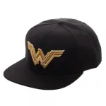 DC COMICS - JUSTICE LEAGUE WONDER WOMAN SYMBOL BLACK SNAPBACK CAP