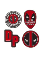 MARVEL COMICS - DEADPOOL METEL 4 PIECE PIN BADGE SET