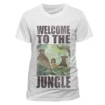 DISNEY - THE JUNGLE BOOK - WELCOME TO THE JUNGLE WHITE T-SHIRT