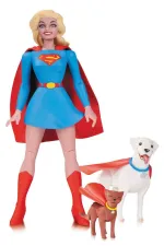 DC COLLECTIBLES x SUPERGIRL, KRYPTO & STREAKY -  ACTION FIGURE (17cm)